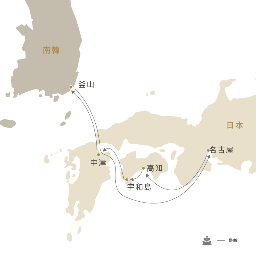 郵輪航線圖