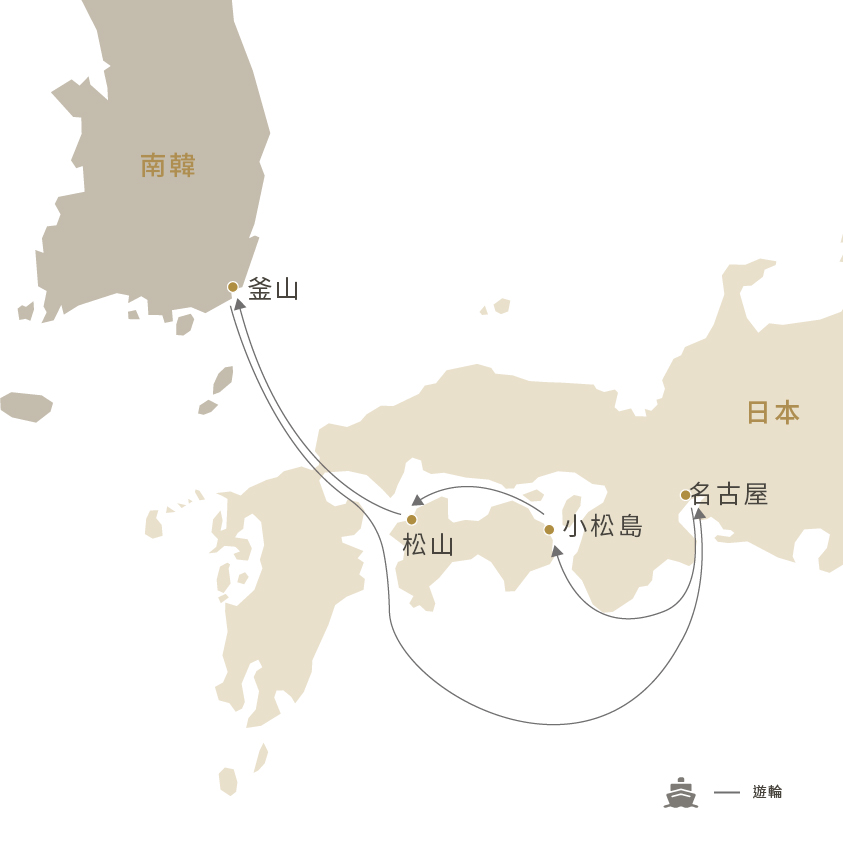郵輪航線圖