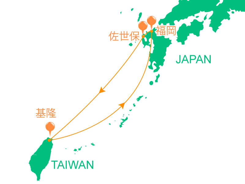 郵輪航線圖