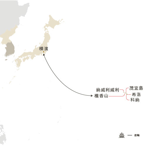 郵輪航線圖
