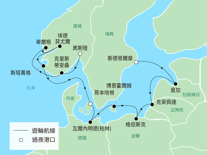 郵輪航線圖