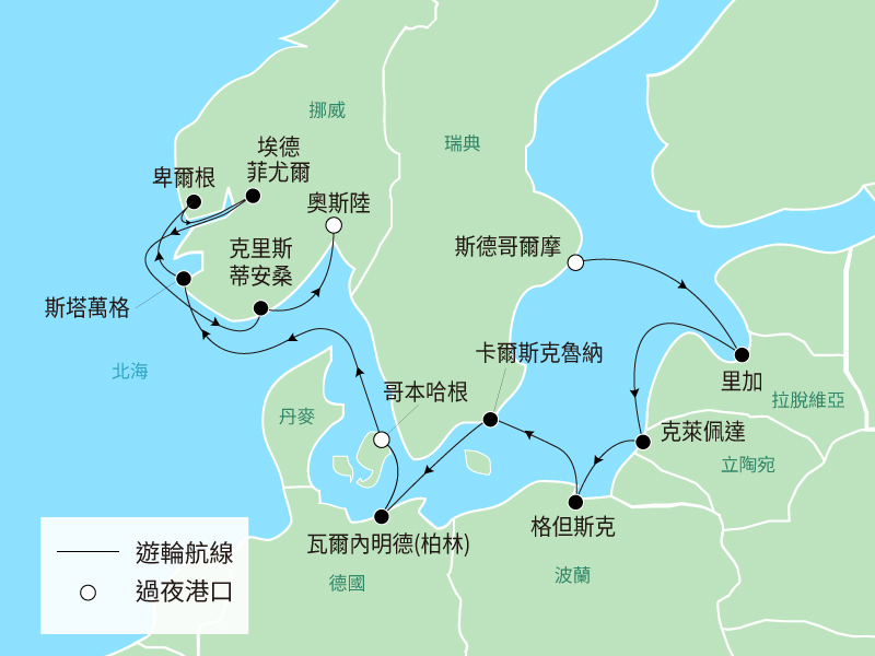 郵輪航線圖