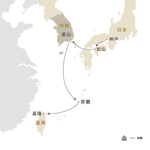 郵輪航線圖